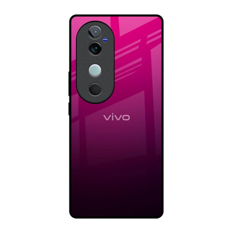 Purple Ombre Pattern Vivo V40 5G Glass Back Cover Online
