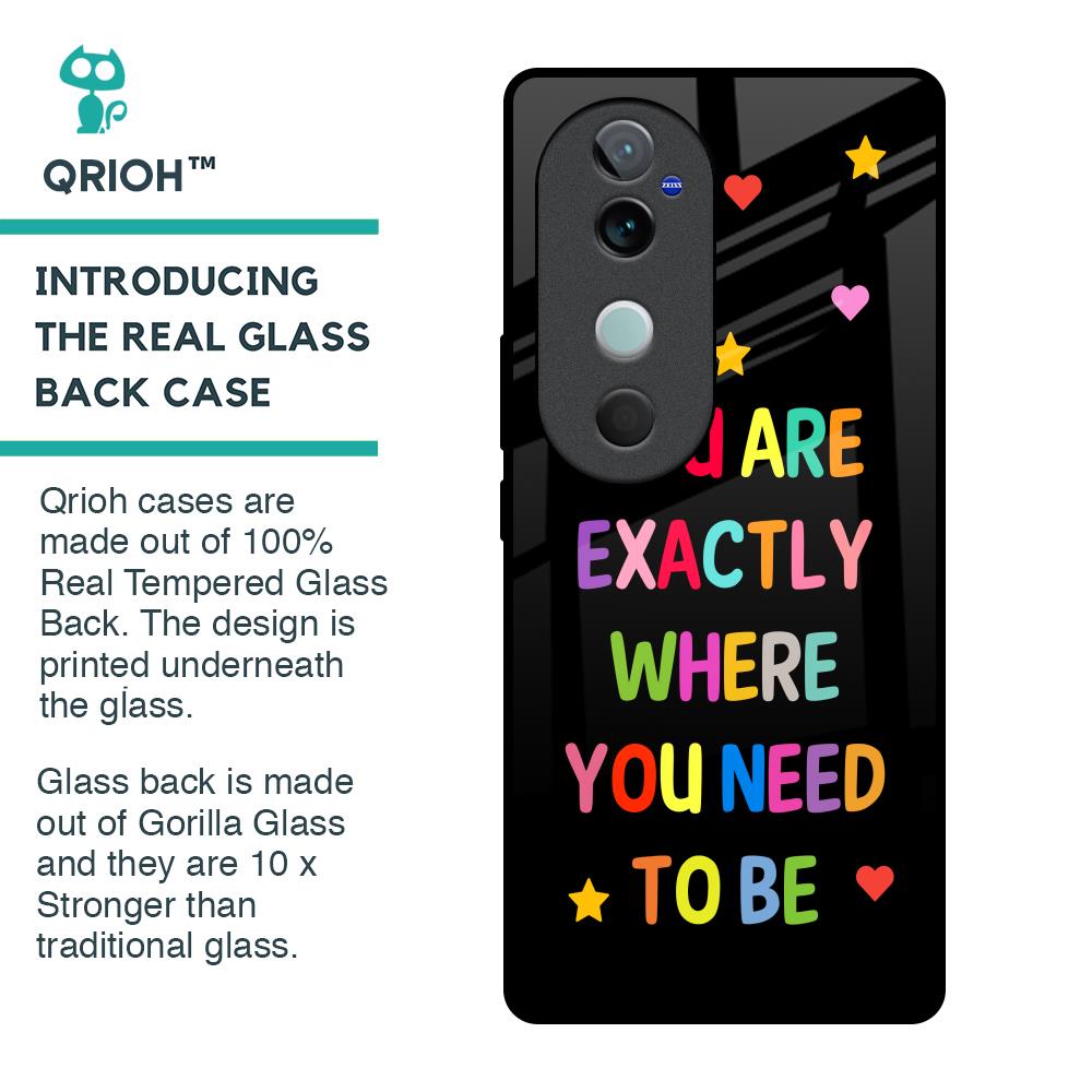 Magical Words Glass Case for Vivo V40 5G