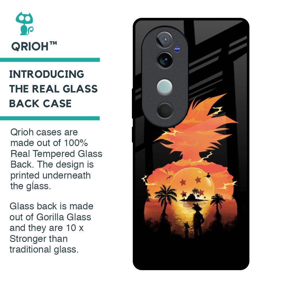 Japanese Paradise Glass Case for Vivo V40 5G