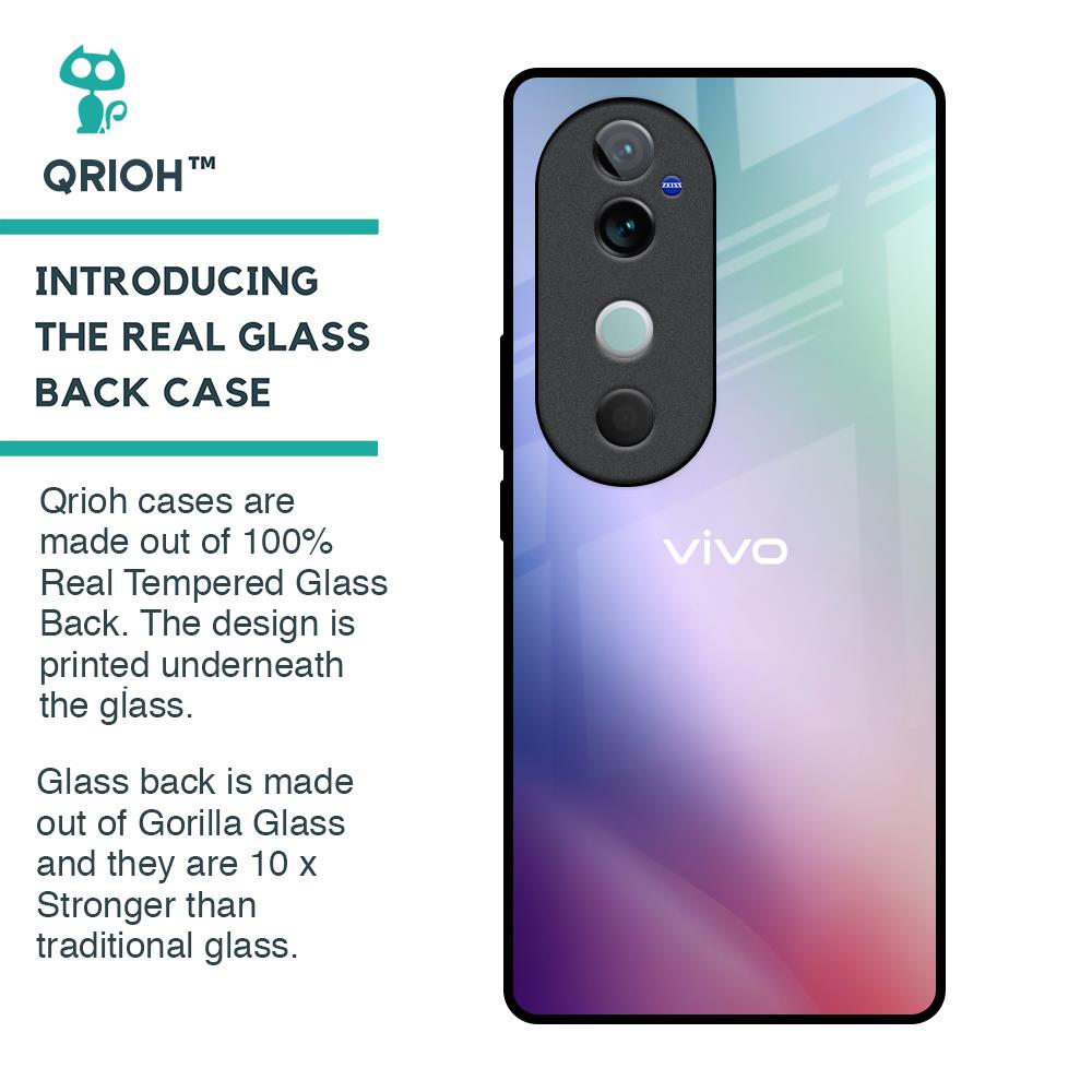 Abstract Holographic Glass Case for Vivo V40 5G