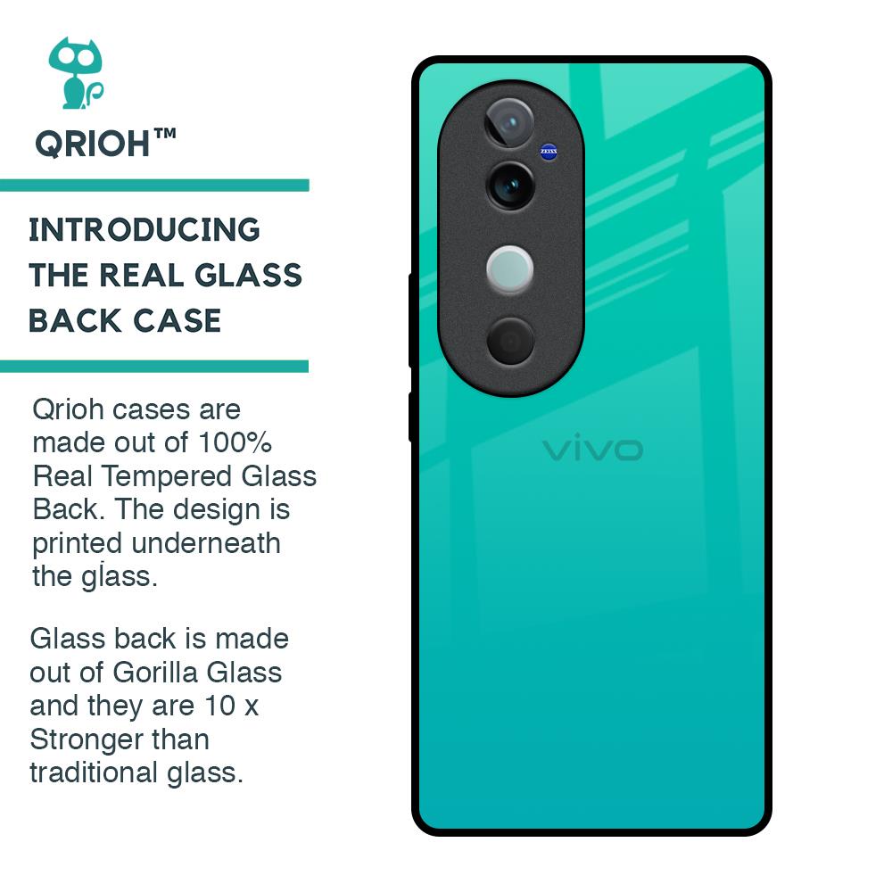 Cuba Blue Glass Case For Vivo V40 5G