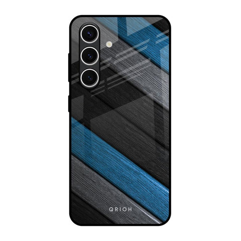 Multicolor Wooden Effect Samsung Galaxy S24 FE 5G Glass Back Cover Online