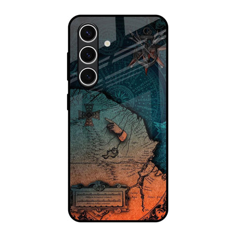 Geographical Map Samsung Galaxy S24 FE 5G Glass Back Cover Online