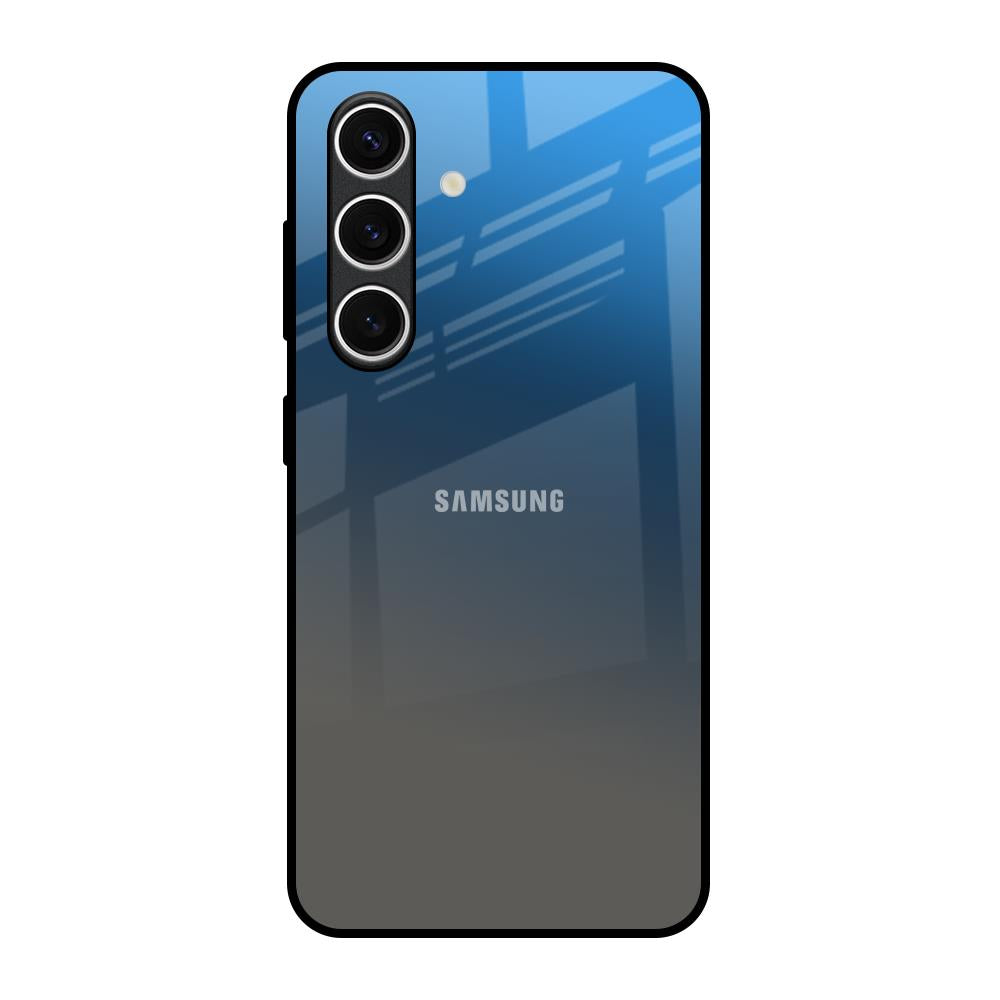 Blue Grey Ombre Samsung Galaxy S24 FE 5G Glass Back Cover Online