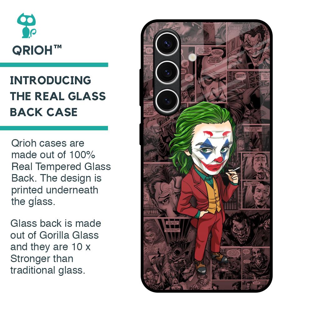 Joker Cartoon Glass Case for Samsung Galaxy S24 FE 5G