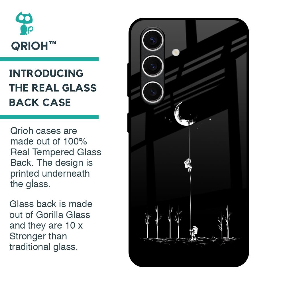 Catch the Moon Glass Case for Samsung Galaxy S24 FE 5G