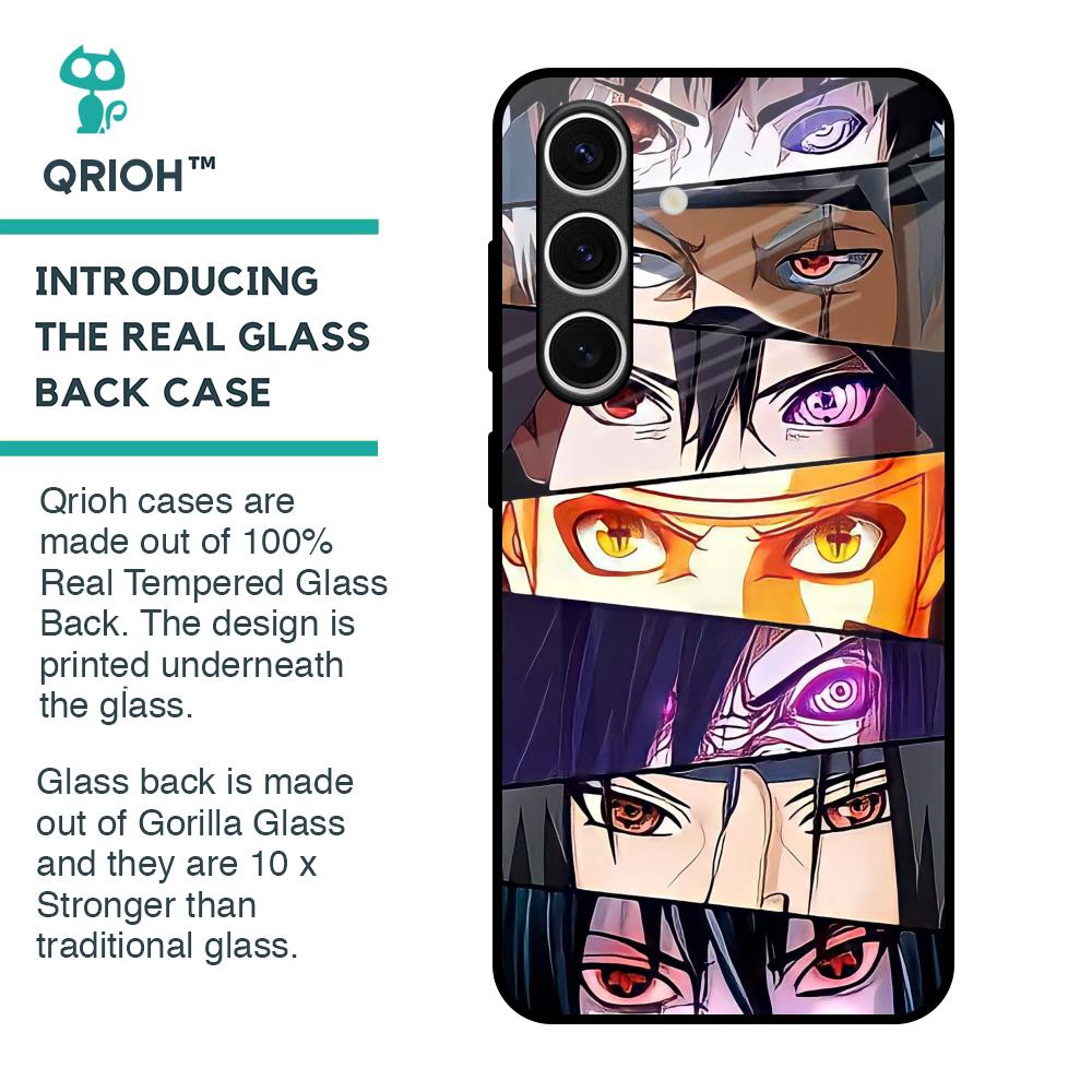 Anime Eyes Glass Case for Samsung Galaxy S24 FE 5G