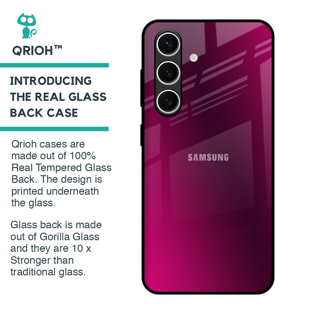 Pink Burst Glass Case for Samsung Galaxy S24 FE 5G