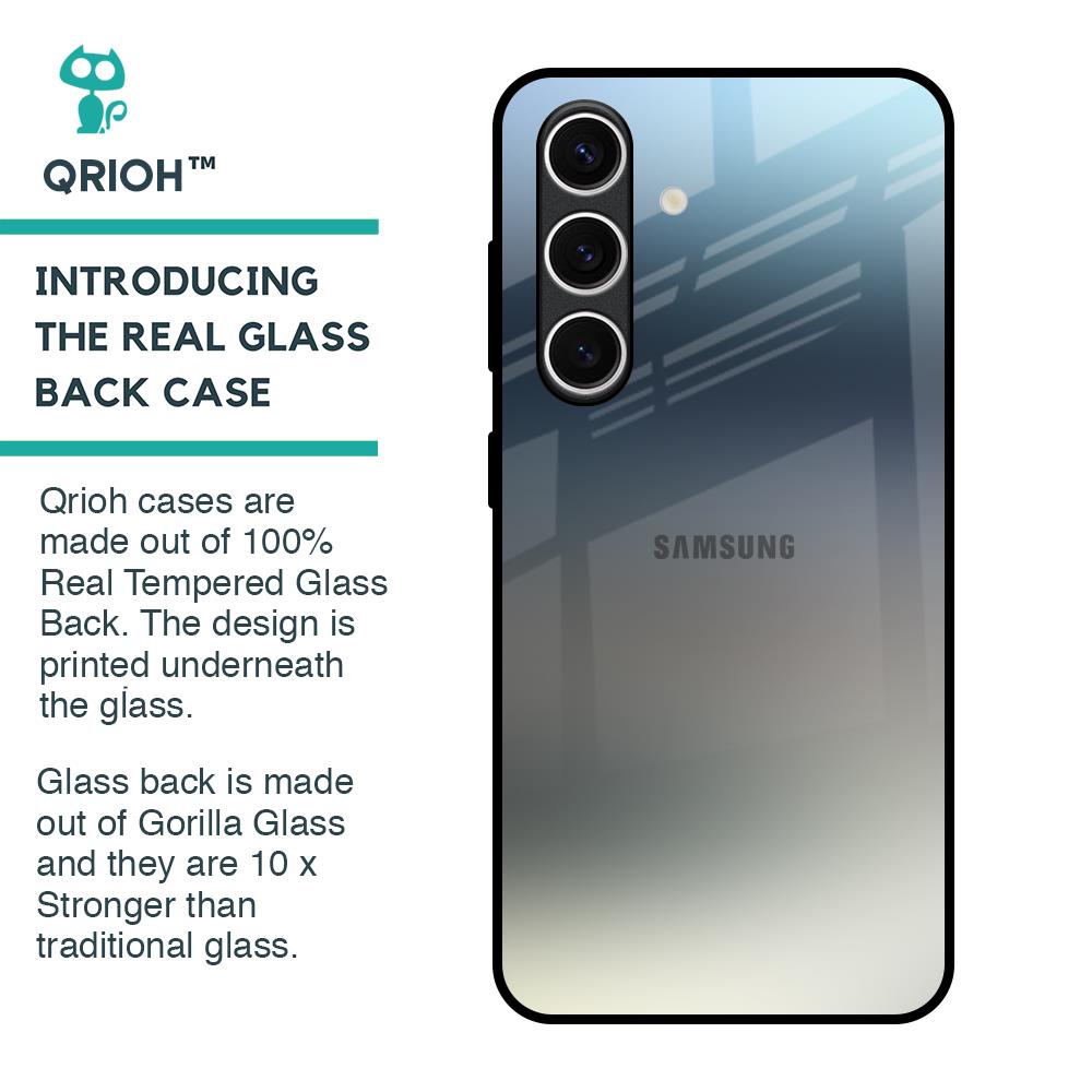 Tricolor Ombre Glass Case for Samsung Galaxy S24 FE 5G