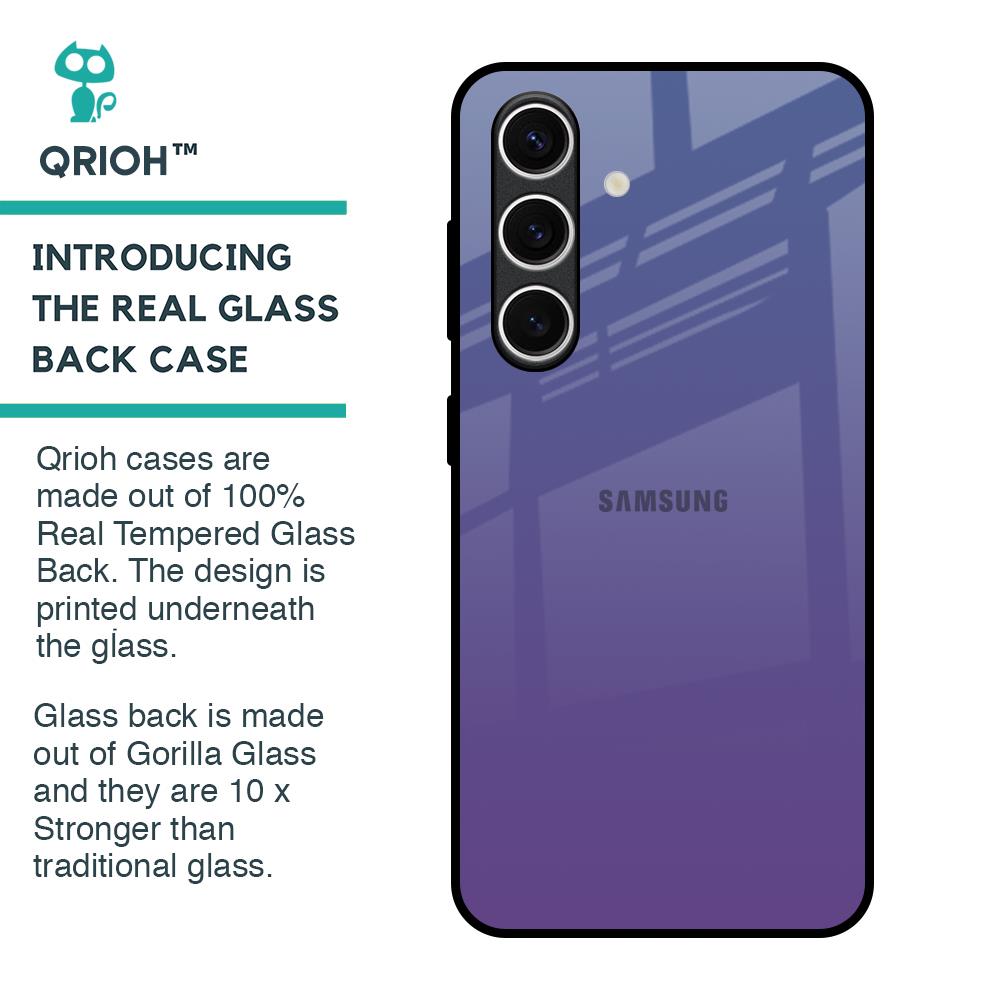 Indigo Pastel Glass Case For Samsung Galaxy S24 FE 5G