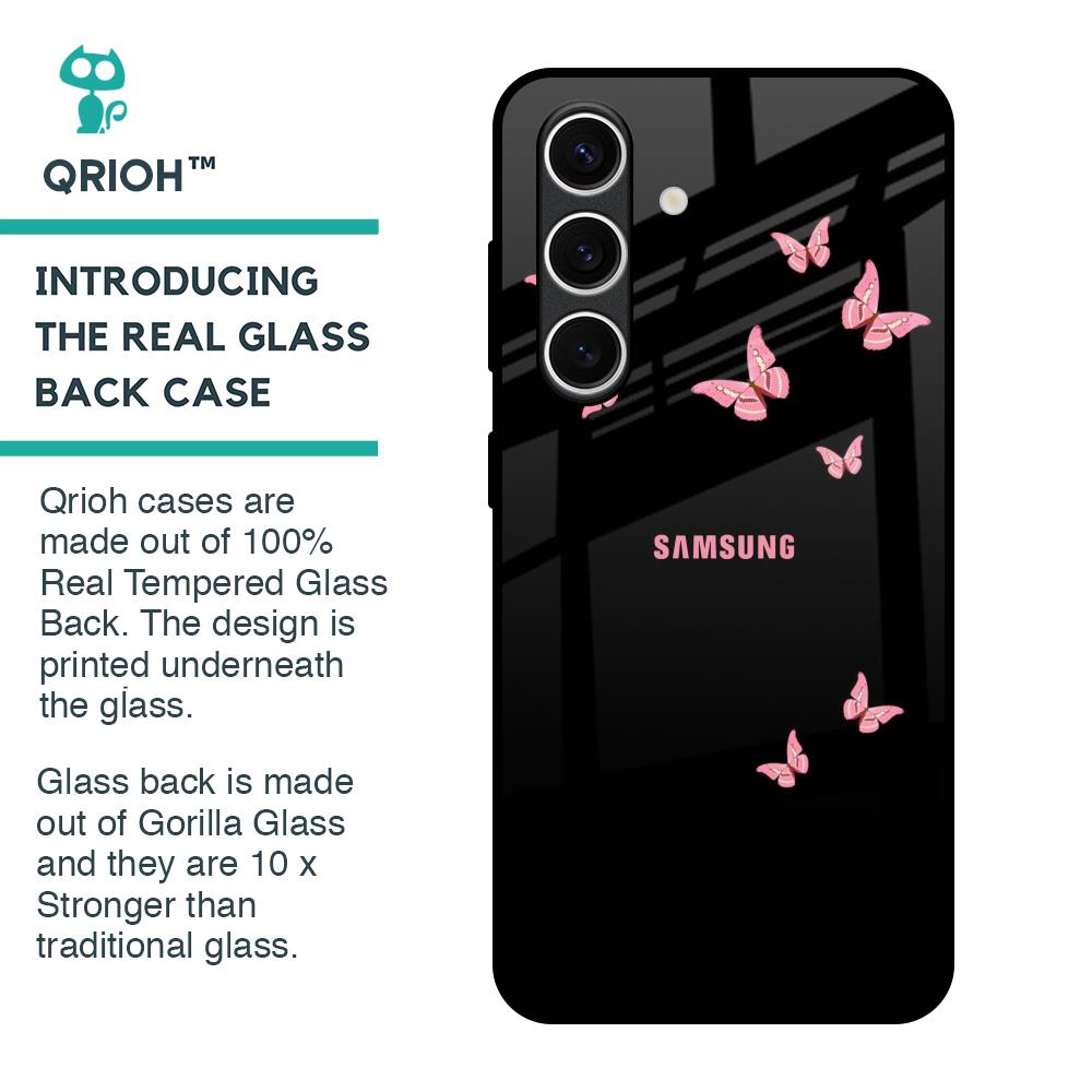 Fly Butterfly Glass Case for Samsung Galaxy S24 FE 5G