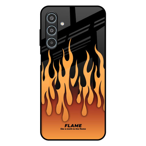 Fire Flame Samsung Galaxy M35 5G Glass Back Cover Online