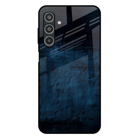 Dark Blue Grunge Samsung Galaxy M35 5G Glass Back Cover Online