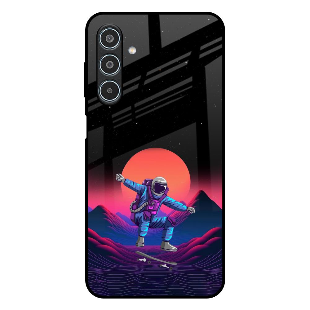 Retro Astronaut Samsung Galaxy M35 5G Glass Back Cover Online