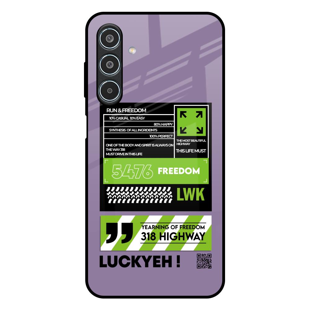 Run & Freedom Samsung Galaxy M35 5G Glass Back Cover Online