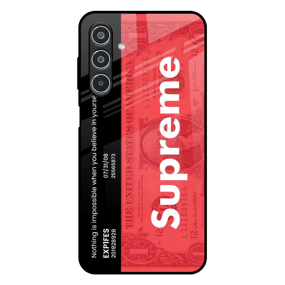 Supreme Ticket Samsung Galaxy M35 5G Glass Back Cover Online