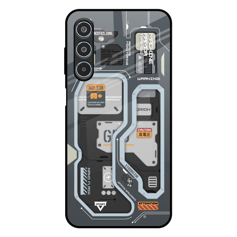 Retro Futuristic Samsung Galaxy M35 5G Glass Back Cover Online