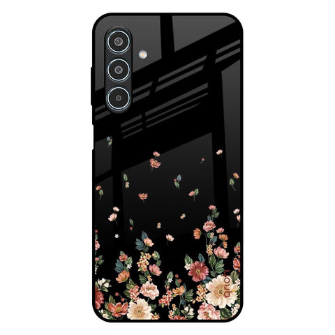 Floating Floral Print Samsung Galaxy M35 5G Glass Back Cover Online