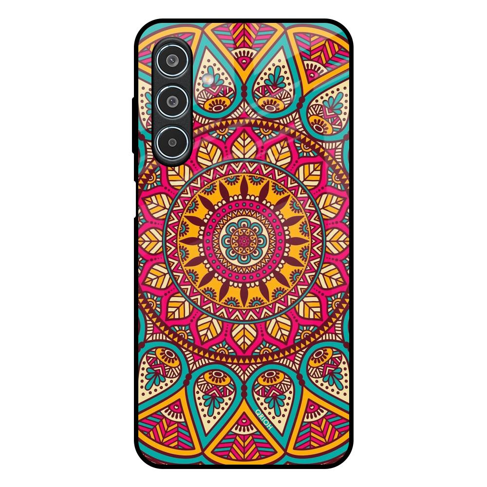Elegant Mandala Samsung Galaxy M35 5G Glass Back Cover Online