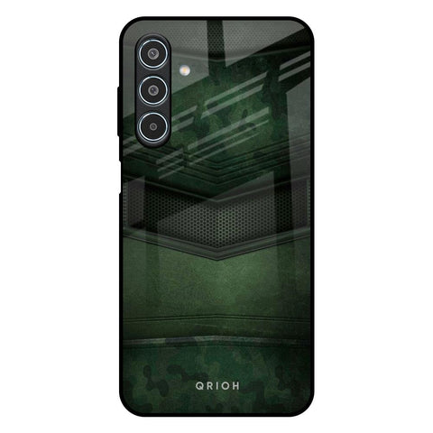 Green Leather Samsung Galaxy M35 5G Glass Back Cover Online