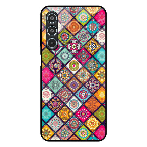 Multicolor Mandala Samsung Galaxy M35 5G Glass Back Cover Online