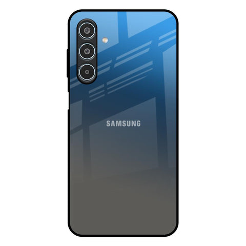 Blue Grey Ombre Samsung Galaxy M35 5G Glass Back Cover Online