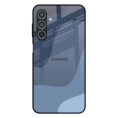 Navy Blue Ombre Samsung Galaxy M35 5G Glass Back Cover Online