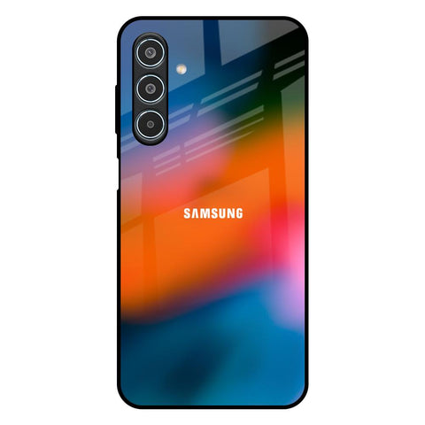 Fiery Orange Samsung Galaxy M35 5G Glass Back Cover Online