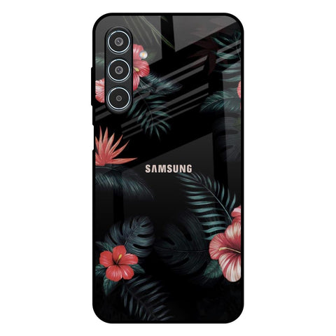 Tropical Art Flower Samsung Galaxy M35 5G Glass Back Cover Online