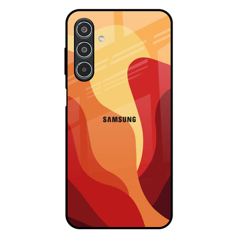 Magma Color Pattern Samsung Galaxy M35 5G Glass Back Cover Online