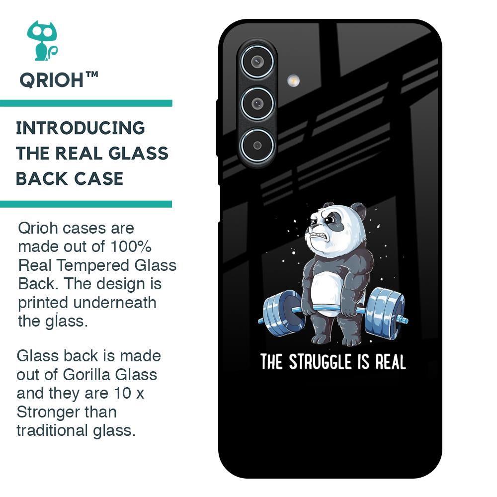 Real Struggle Glass Case for Samsung Galaxy M35 5G