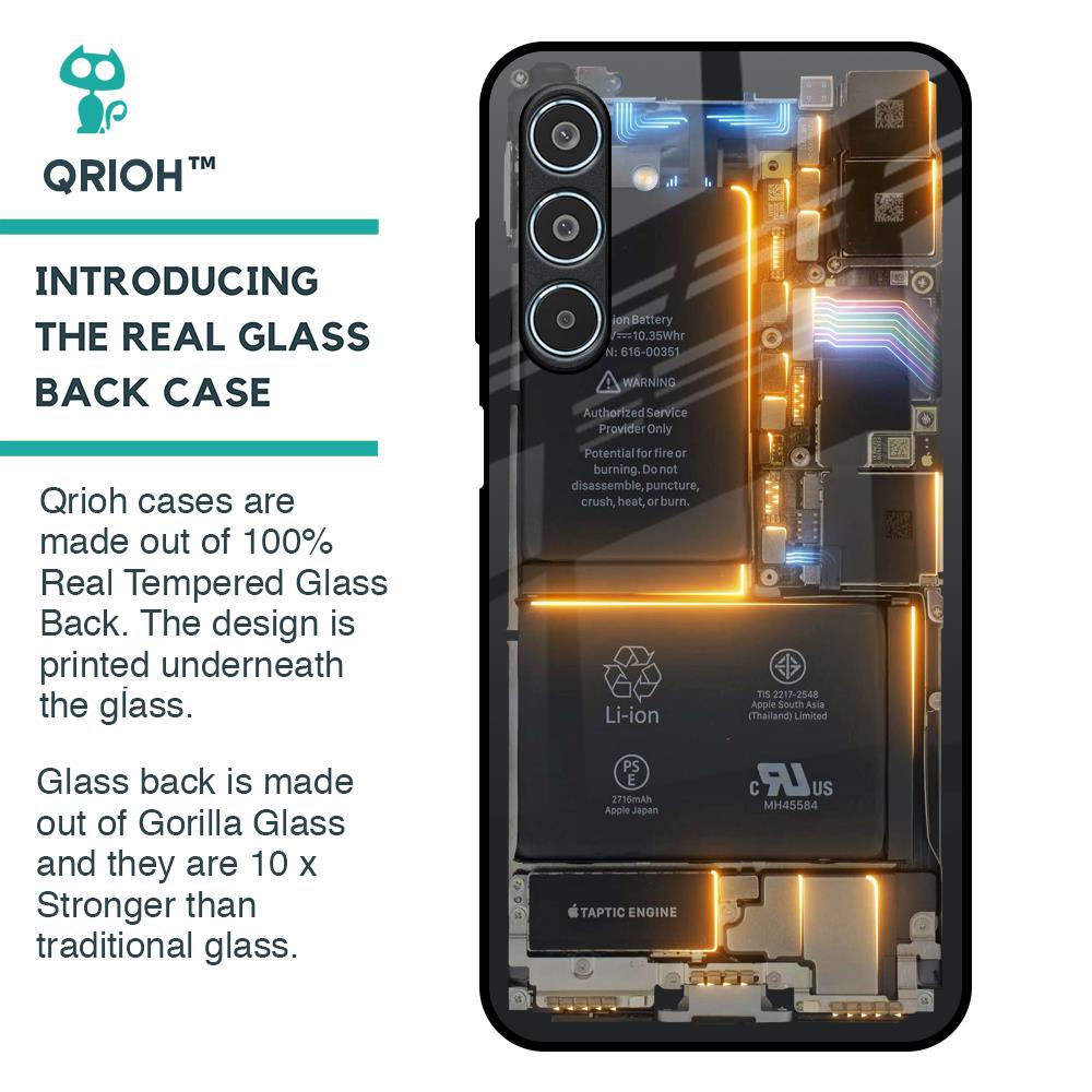 Glow Up Skeleton Glass Case for Samsung Galaxy M35 5G