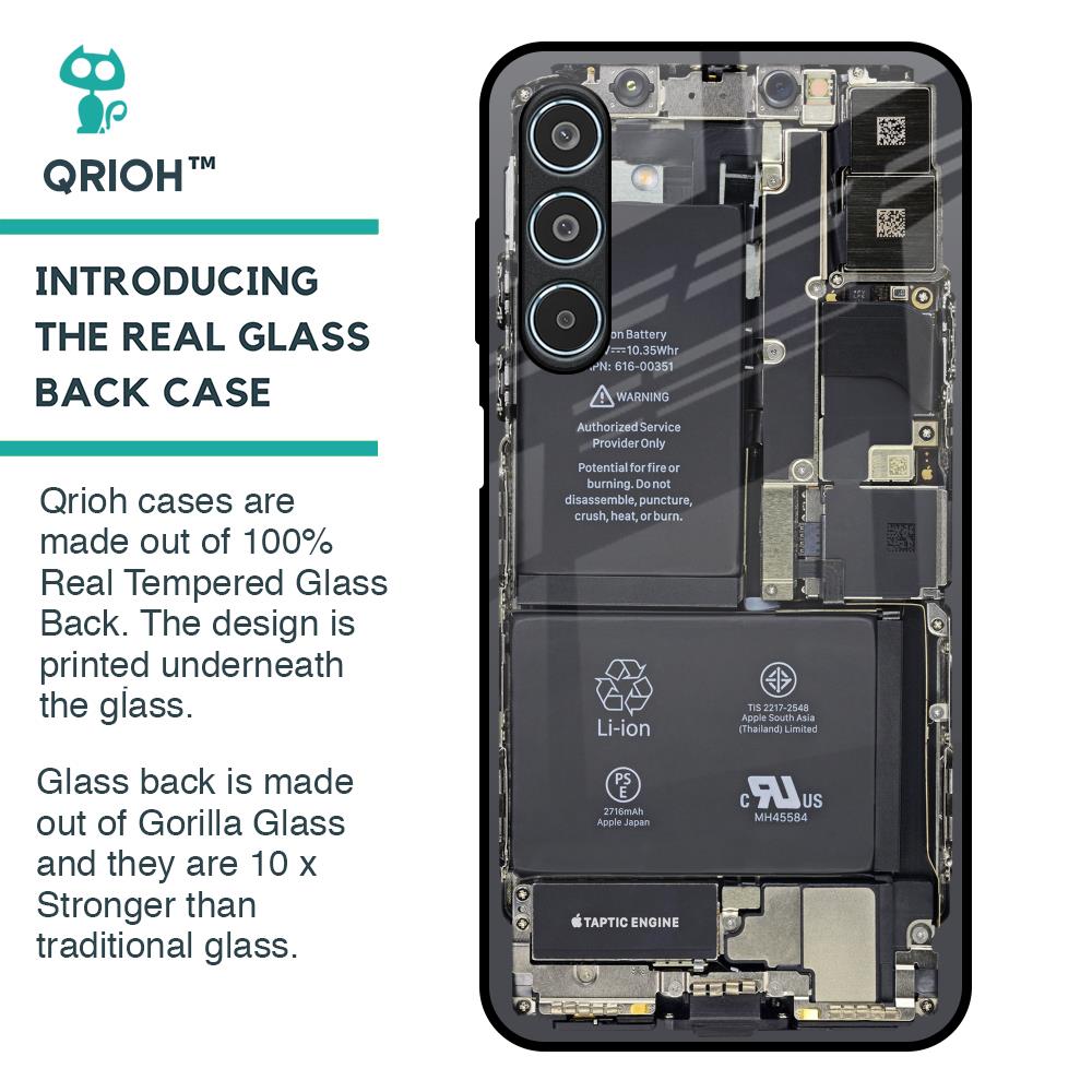 Skeleton Inside Glass Case for Samsung Galaxy M35 5G