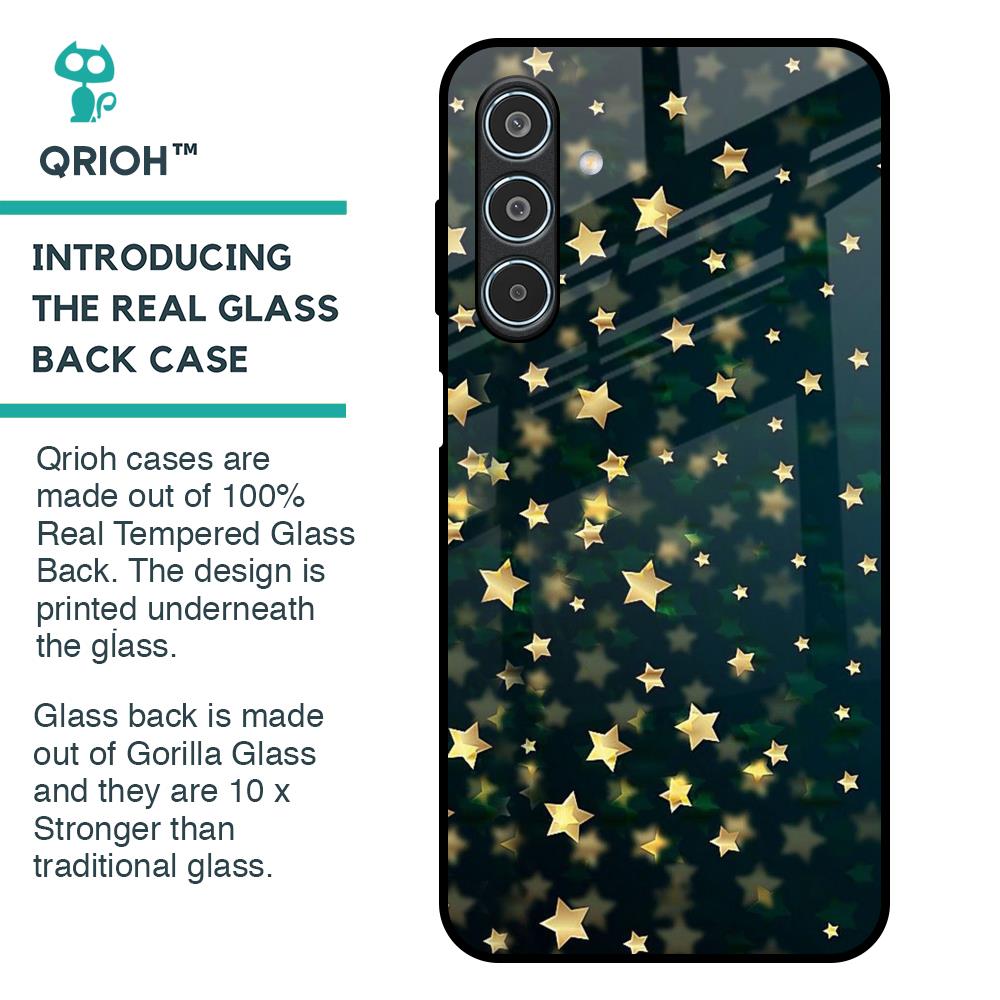 Dazzling Stars Glass Case For Samsung Galaxy M35 5G