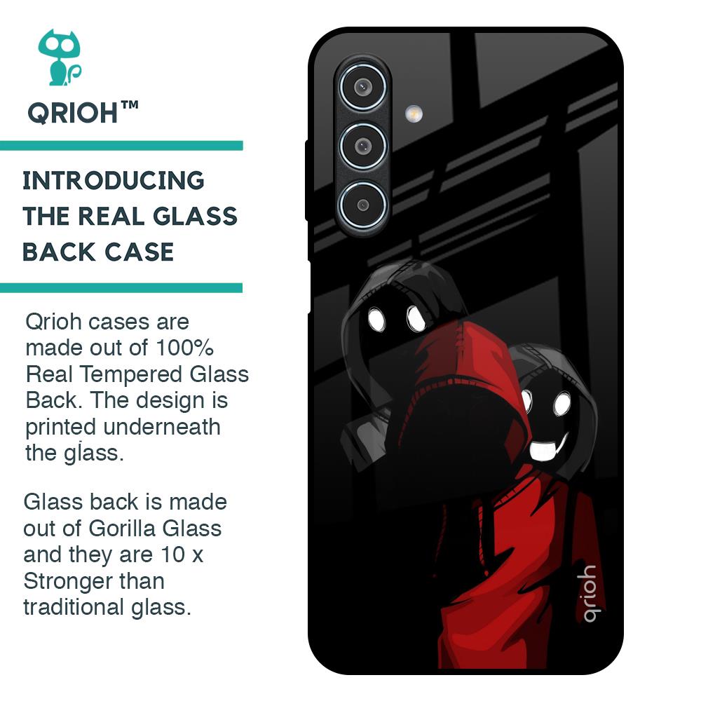 Shadow Character Glass Case for Samsung Galaxy M35 5G