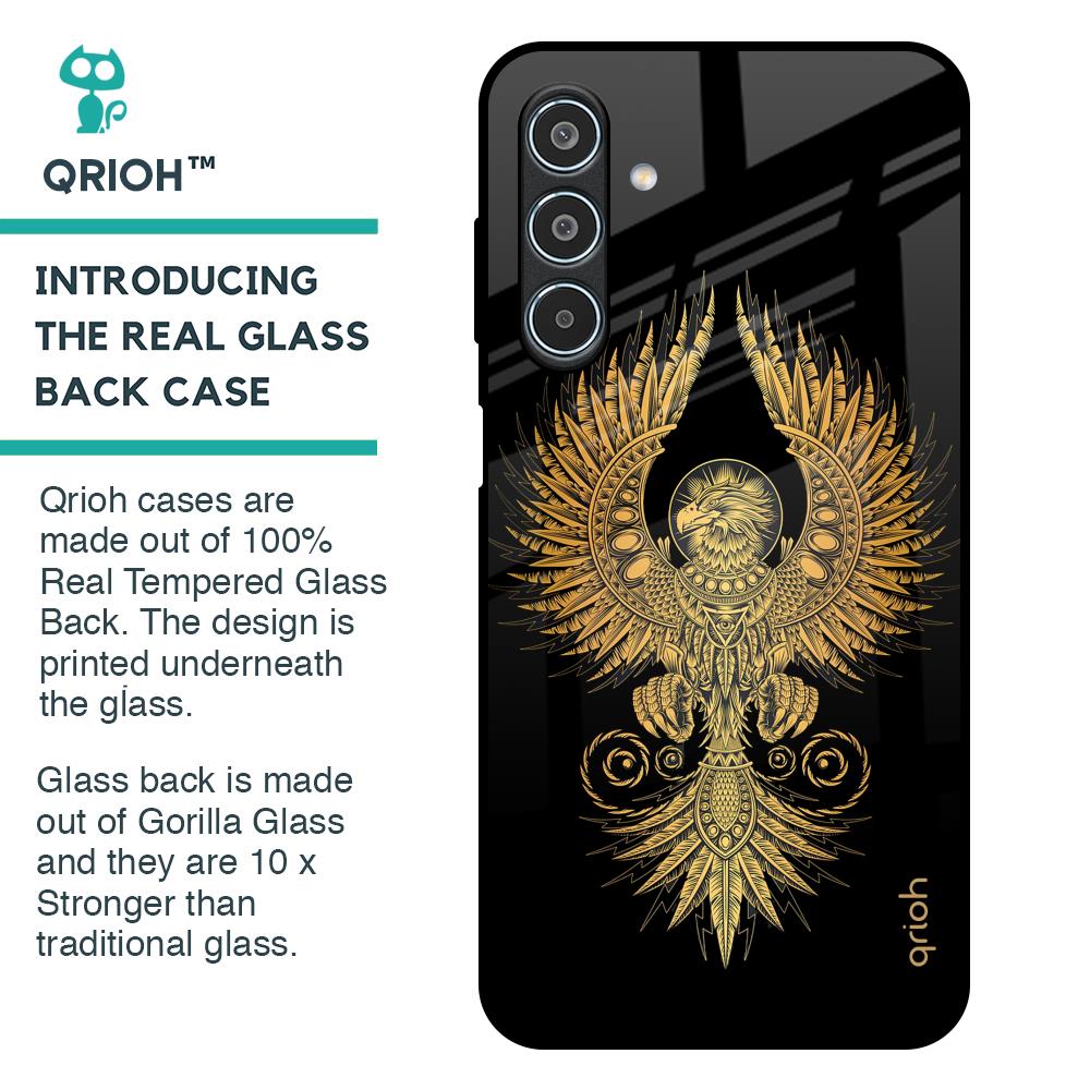 Mythical Phoenix Art Glass Case for Samsung Galaxy M35 5G
