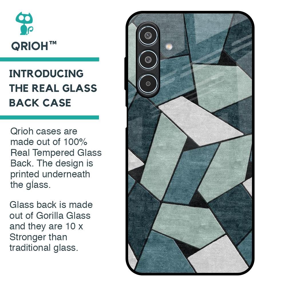 Abstact Tiles Glass Case for Samsung Galaxy M35 5G