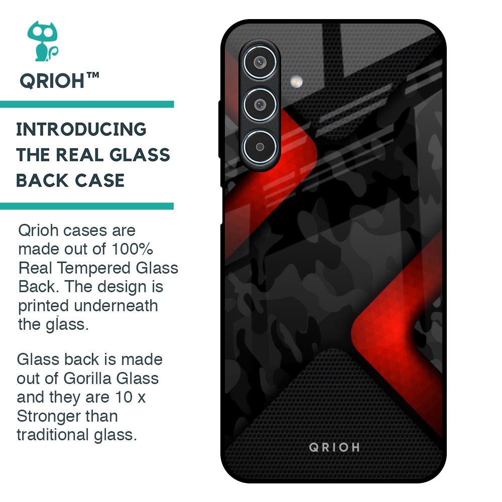 Modern Camo Abstract Glass Case for Samsung Galaxy M35 5G