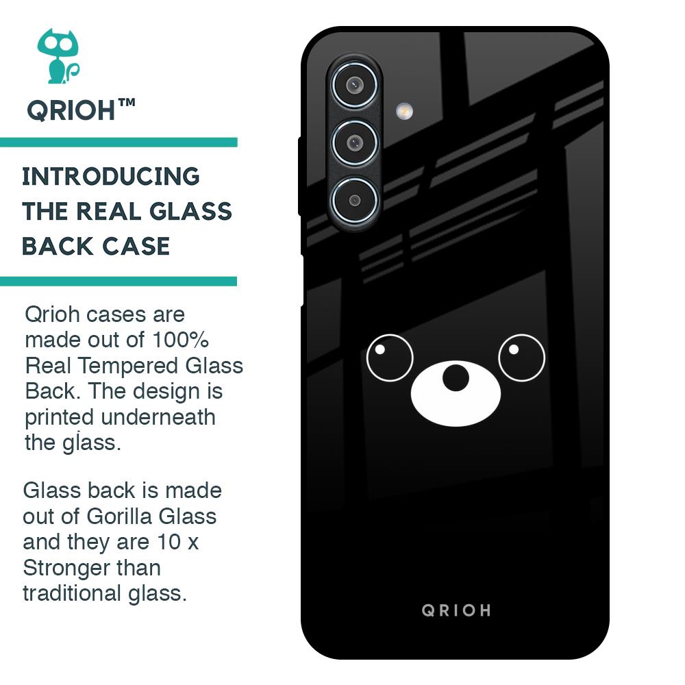 Cute Bear Glass Case for Samsung Galaxy M35 5G