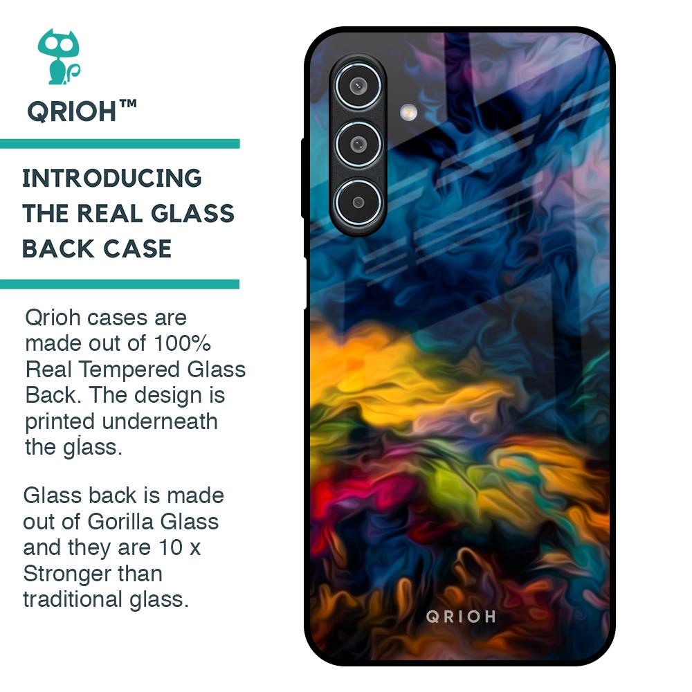 Multicolor Oil Painting Glass Case for Samsung Galaxy M35 5G
