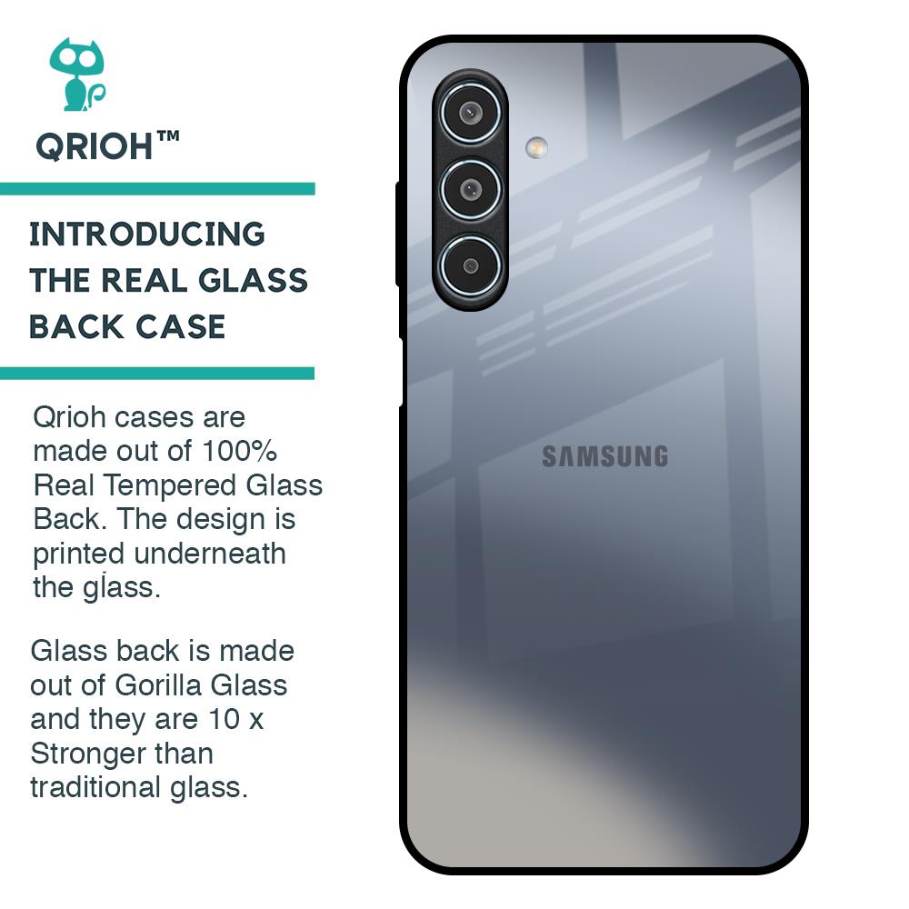 Space Grey Gradient Glass Case for Samsung Galaxy M35 5G