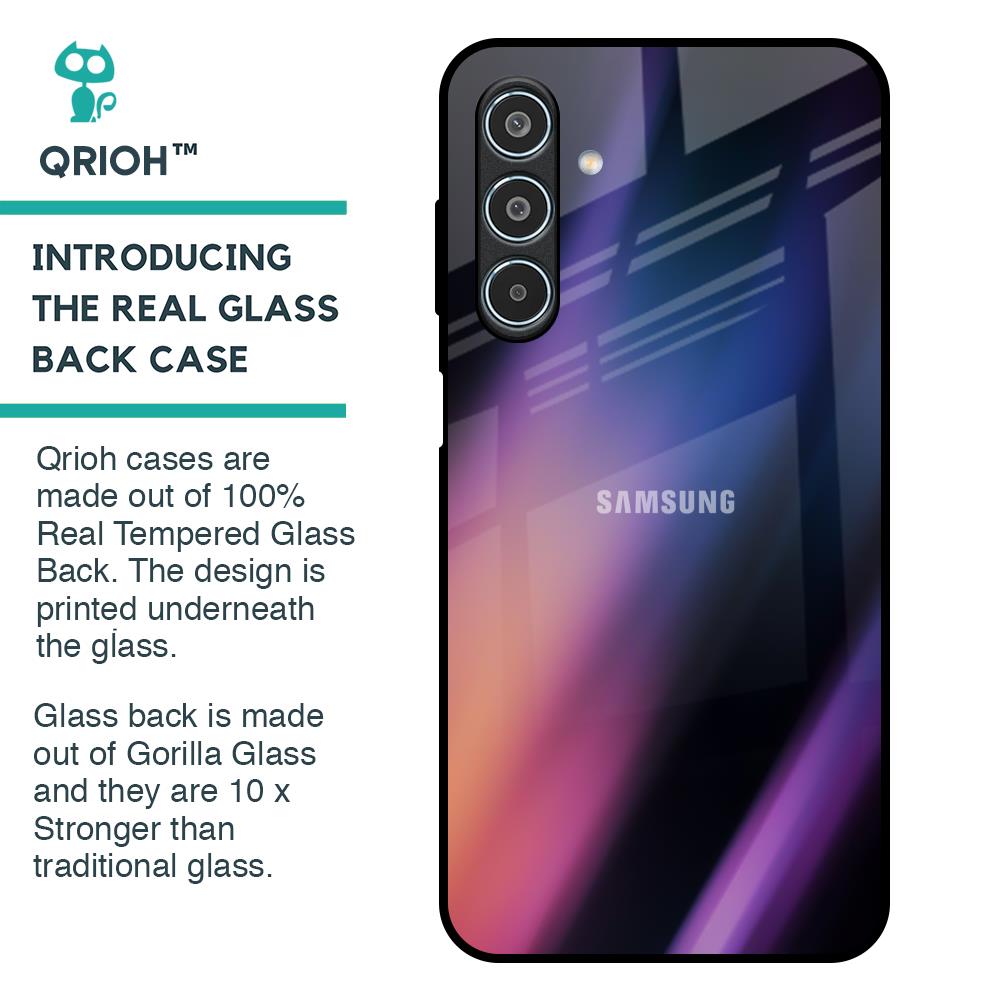Color Fluid Glass Case for Samsung Galaxy M35 5G