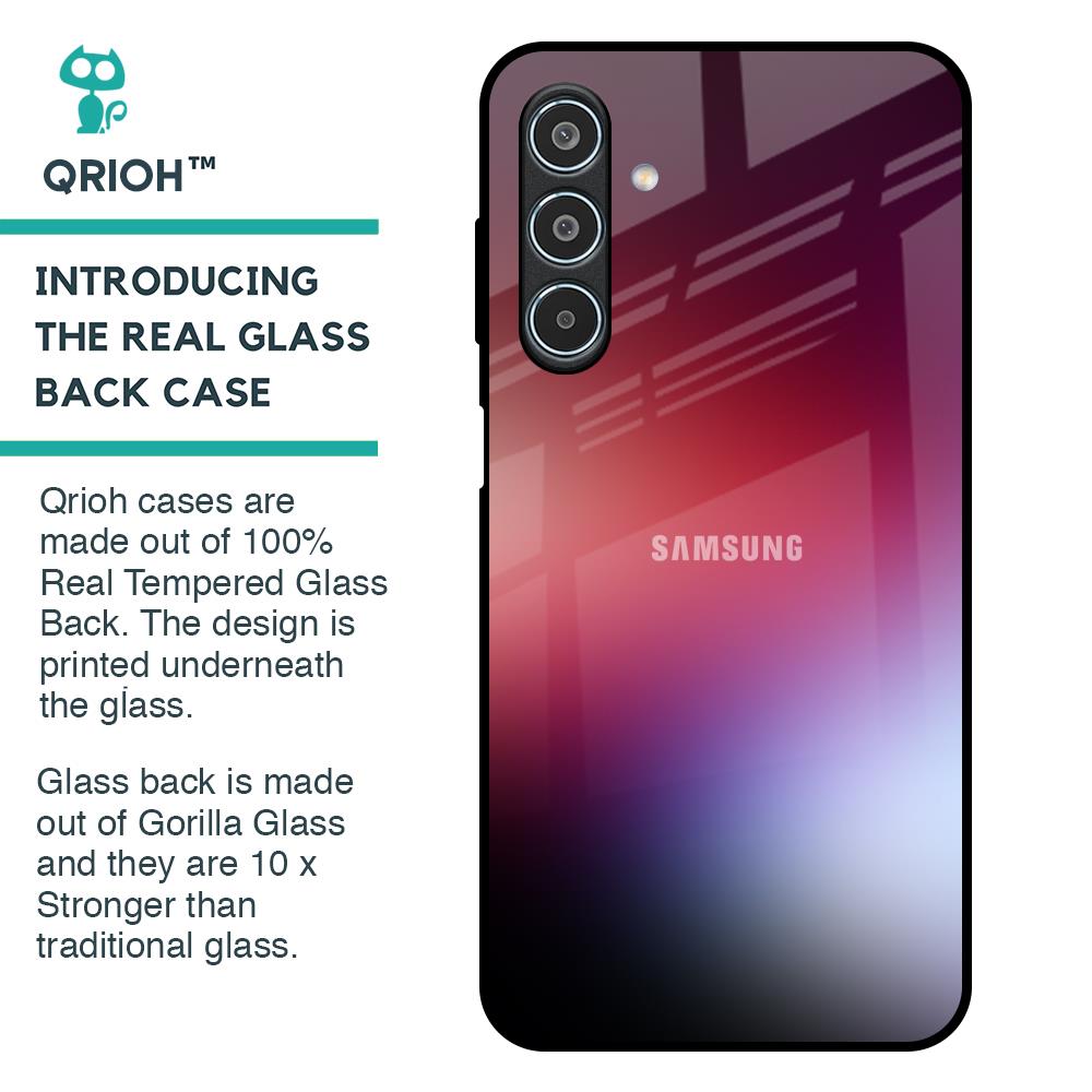 Gaussian Red Glass Case for Samsung Galaxy M35 5G