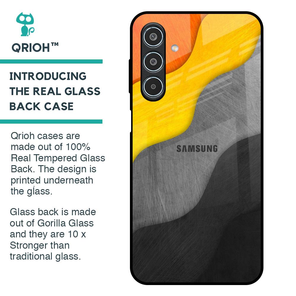 Dusty Color Waves Glass Case for Samsung Galaxy M35 5G