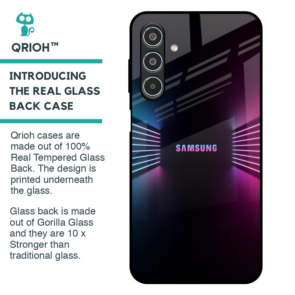 Disco Line Glass Case for Samsung Galaxy M35 5G