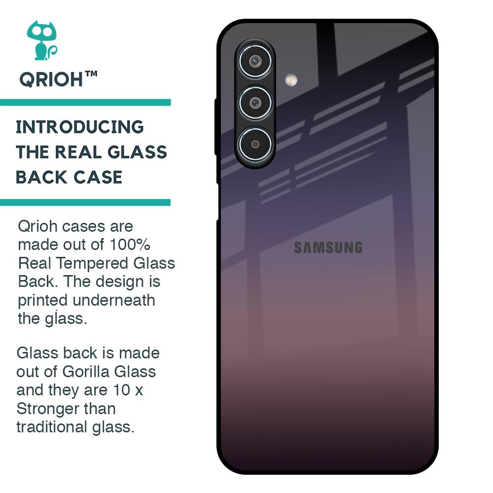 Grey Ombre Glass Case for Samsung Galaxy M35 5G