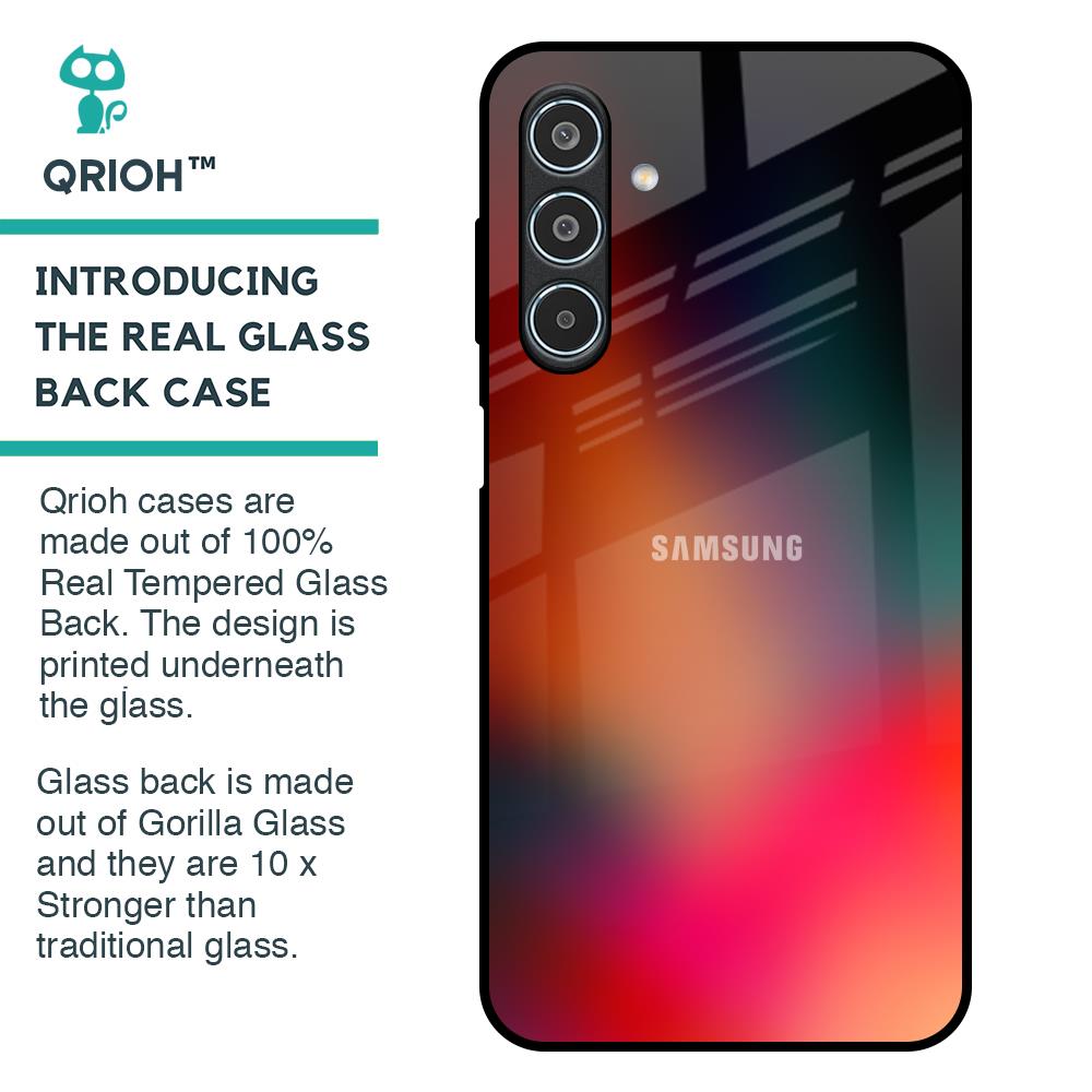 Playful Gradient Glass Case for Samsung Galaxy M35 5G