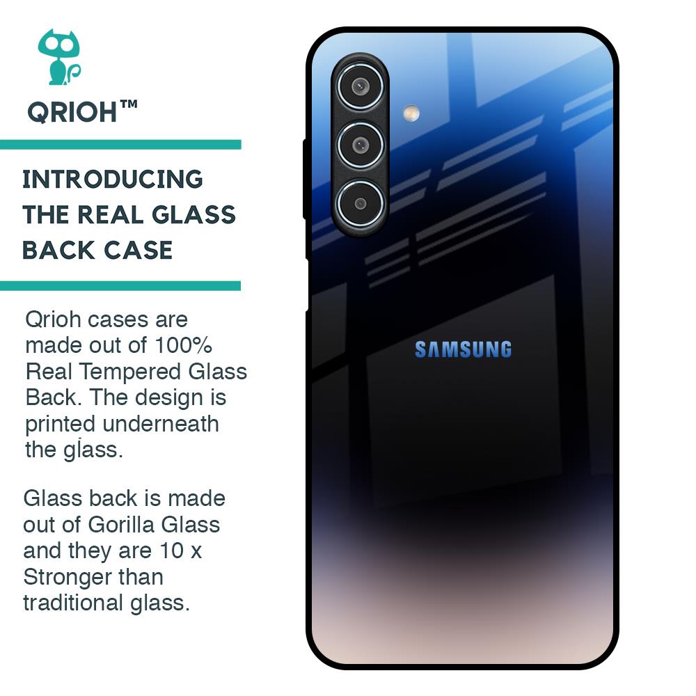 Evil Blue Glass Case for Samsung Galaxy M35 5G