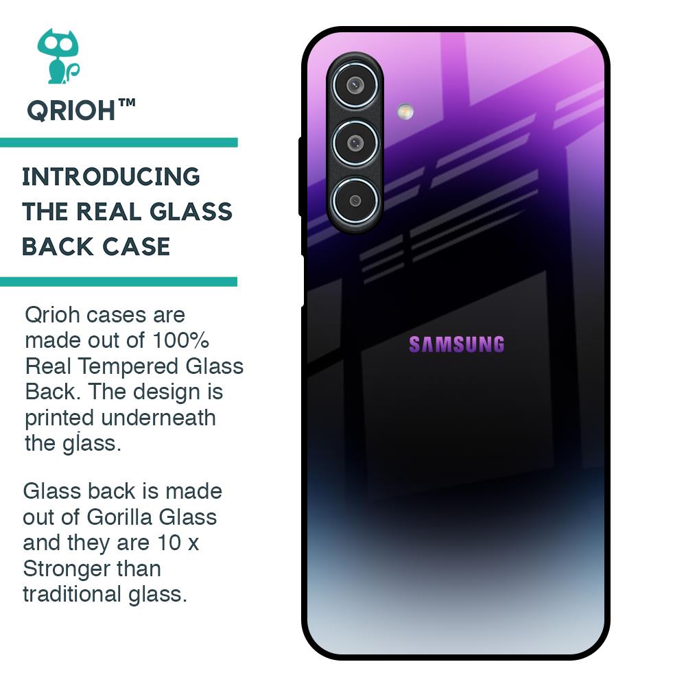 Purple Fusion Glass Case for Samsung Galaxy M35 5G