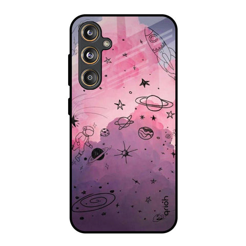 Space Doodles Samsung Galaxy F55 5G Glass Back Cover Online